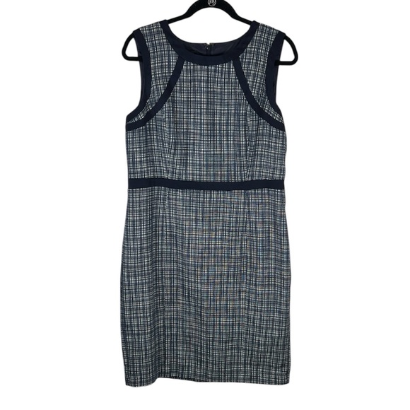 Talbots Navy and White Sleeveless Dress - Picture 2 of 9